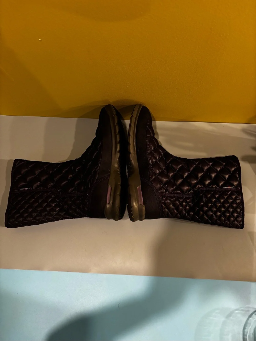 The North Face Quilted Mid-Calf Winter Boots in Dark Brown(HH)